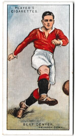 Player (John) - 'Footballers 1928' (1928) - Card #8 - Bert Denyer (Swindon Town)