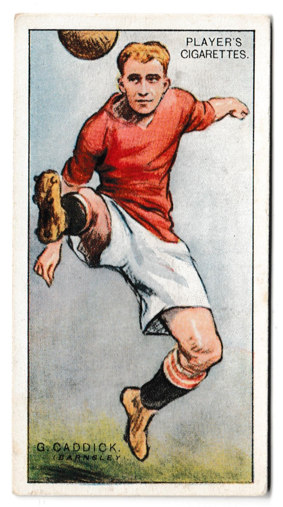 Player (John) - 'Footballers 1928-9' (1928) - Card #51 - G. Caddick (Barnsley) Player (John) - 'Footballers 1928-9' (1928) - Card #51 - G. Caddick (Barnsley)