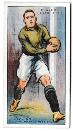 Player (John) - 'Footballers 1928-9' (1928) - Card #57 - J. Hacking (Oldham Athletic)