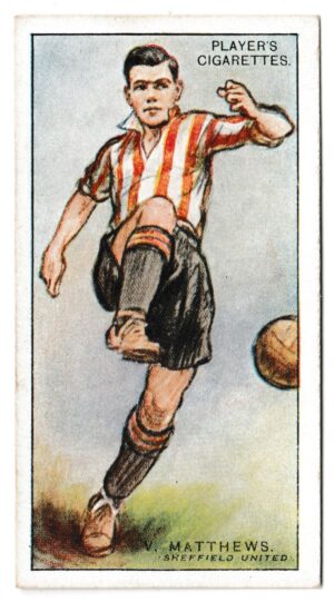 Player (John) - 'Footballers 1928-9' (1928) - Card #65 - V. Matthews (Sheffield United)