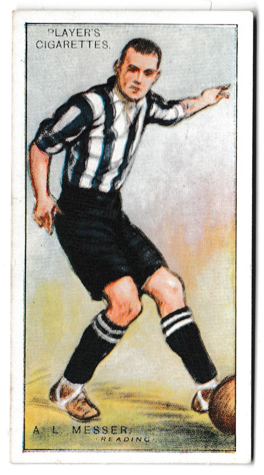 Player (John) - 'Footballers 1928-9' (1928) - Card #67 - A.L. Messer (Reading) Player (John) - 'Footballers 1928-9' (1928) - Card #67 - A.L. Messer (Reading)