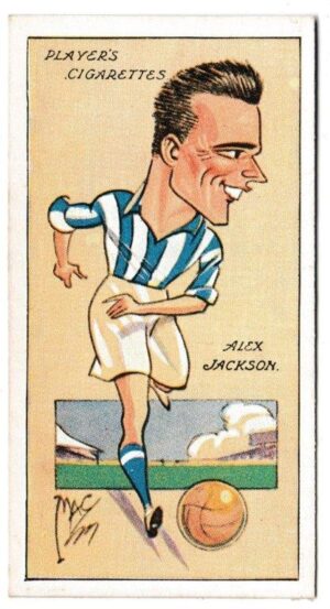 Player (John) - 'Football Caricatures by "Mac"' (1927) - Card #16 - Alex Jackson (Huddersfield)