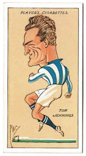 Player (John) - 'Football Caricatures by "Mac"' (1927) - Card #18 - Tom Jennings (Leeds United) Player (John) - 'Football Caricatures by "Mac"' (1927) - Card #18 - Tom Jennings (Leeds United)