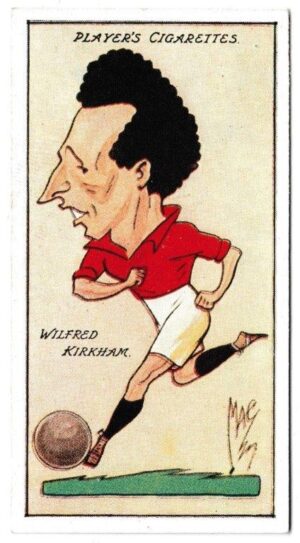 Player (John) - 'Football Caricatures by "Mac"' (1927) - Card #21 - Wilfred Kirkham (Port Vale) Player (John) - 'Football Caricatures by "Mac"' (1927) - Card #21 - Wilfred Kirkham (Port Vale)