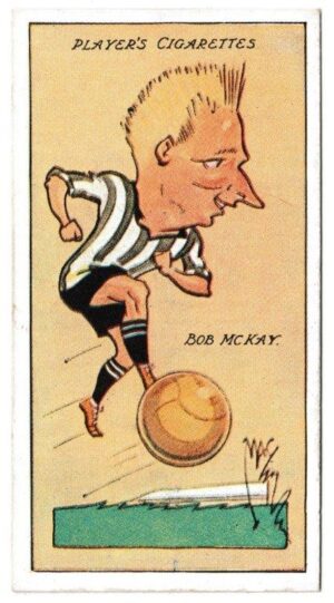 Player (John) - 'Football Caricatures by "Mac"' (1927) - Card #25 - Bob McKay (Newcastle United) Player (John) - 'Football Caricatures by "Mac"' (1927) - Card #25 - Bob McKay (Newcastle United)