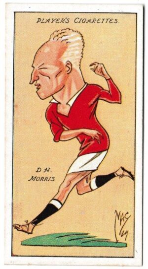 Player (John) - 'Football Caricatures by "Mac"' (1927) - Card #26 - D.H. Morris (Swindon Town) Player (John) - 'Football Caricatures by "Mac"' (1927) - Card #26 - D.H. Morris (Swindon Town)