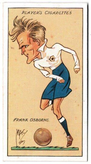 Player (John) - 'Football Caricatures by "Mac"' (1927) - Card #27 - Frank Osborne (Tottenham Hotspur)