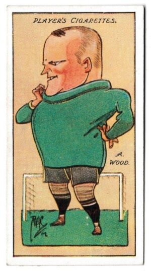 Player (John) - 'Football Caricatures by "Mac"' (1927) - Card #36 - A. Wood (Clapton Orient) Player (John) - 'Football Caricatures by "Mac"' (1927) - Card #36 - A. Wood (Clapton Orient)