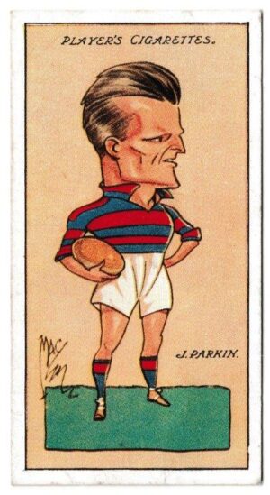 Player (John) - 'Football Caricatures by "Mac"' (1927) - Card #43 - J.B. Nelson (Glasgow Academicals)