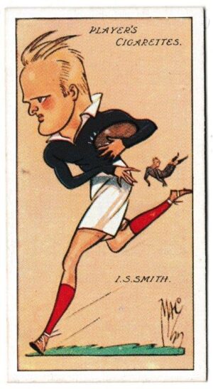 Player (John) - 'Football Caricatures by "Mac"' (1927) - Card #47 - I.S. Smith (Oxford University) Player (John) - 'Football Caricatures by "Mac"' (1927) - Card #47 - I.S. Smith (Oxford University)
