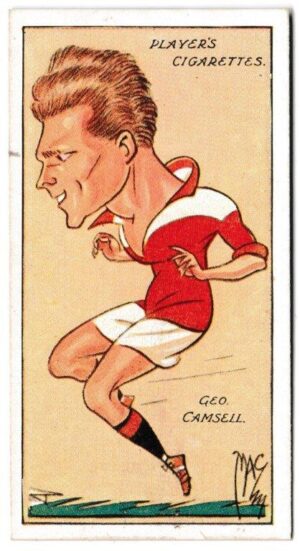 Player (John) - 'Football Caricatures by "Mac"' (1927) - Card #7 - George Camsell (Middlesbrough) Player (John) - 'Football Caricatures by "Mac"' (1927) - Card #7 - George Camsell (Middlesbrough)
