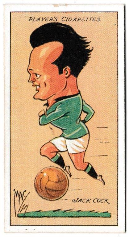 Player (John) - 'Football Caricatures by "Mac"' (1927) - Card #8 - Jack Cock (Plymouth Argyle) Player (John) - 'Football Caricatures by "Mac"' (1927) - Card #8 - Jack Cock (Plymouth Argyle)