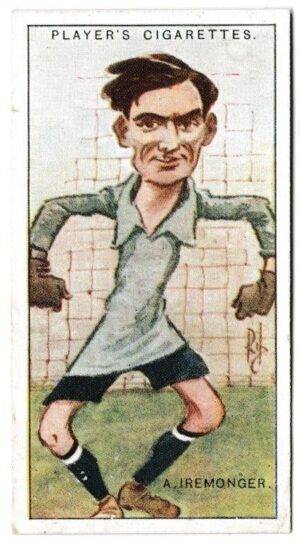 Player (John) - 'Football Caricatures by "RIP"' (1926) - Card #16 - Albert Iremonger (Lincoln City)