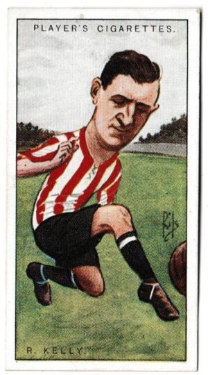 Player (John) - 'Football Caricatures by "RIP"' (1926) - Card #17 - Robert Kelly (Sunderland) Player (John) - 'Football Caricatures by "RIP"' (1926) - Card #17 - Robert Kelly (Sunderland)