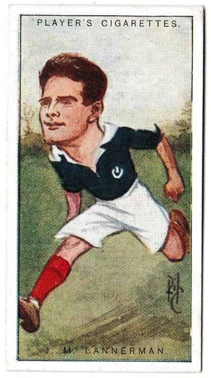 Player (John) - 'Football Caricatures by "RIP"' (1926) - Card #26 - J.M. Bannerman (Glasgow High) Player (John) - 'Football Caricatures by "RIP"' (1926) - Card #26 - J.M. Bannerman (Glasgow High)
