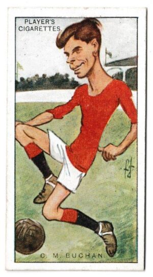Player (John) - 'Football Caricatures by "RIP"' (1926) - Card #4 - Charles Murray Buchan (Arsenal) Player (John) - 'Football Caricatures by "RIP"' (1926) - Card #4 - Charles Murray Buchan (Arsenal)