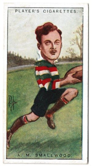 Player (John) - 'Football Caricatures by "RIP"' (1926) - Card #44 - A.M. Smallwood (Leicester) Player (John) - 'Football Caricatures by "RIP"' (1926) - Card #44 - A.M. Smallwood (Leicester)