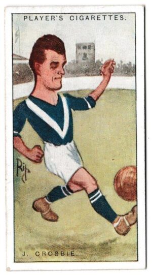Player (John) - 'Football Caricatures by "RIP"' (1926) - Card #9 - J. Crosbie (Birmingham) Player (John) - 'Football Caricatures by "RIP"' (1926) - Card #9 - J. Crosbie (Birmingham)