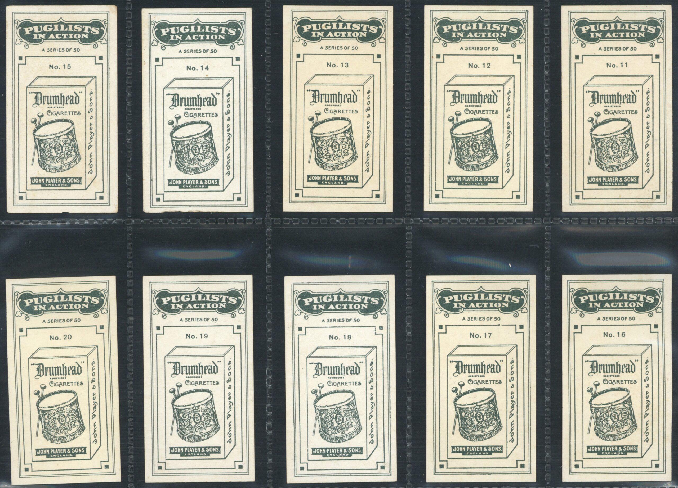 John Player - 'Pugilists in Action' (1928) - Complete Set John Player - 'Pugilists in Action' (1928) - Complete Set