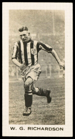 Sinclair - 'English & Scottish Football Stars' (1935) - W.G. Richardson (West Bromwich Albion)