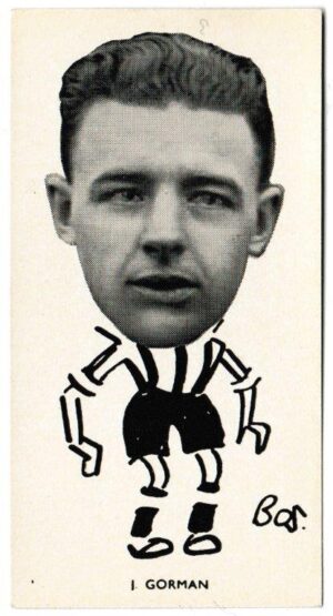 Sinclair (John) - 'Well Known Footballers - North East Counties' (1938) - Card #16 - James Gorman (Sunderland)