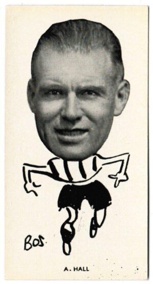 Sinclair (John) - 'Well Known Footballers - North East Counties' (1938) - Card #17 - Alex Hall (Sunderland)