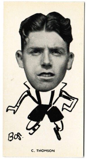 Sinclair (John) - 'Well Known Footballers - North East Counties' (1938) - Card #18 - Charlie Thomson (Sunderland)