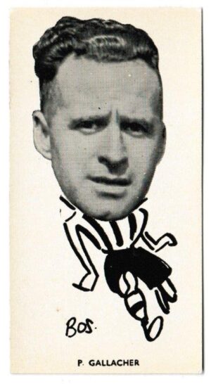 Sinclair (John) - 'Well Known Footballers - North East Counties' (1938) - Card #24 - Patrick Gallacher (Sunderland)