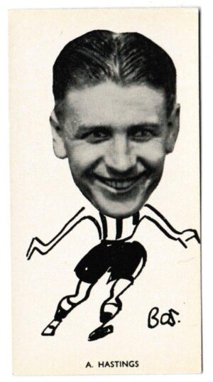 Sinclair (John) - 'Well Known Footballers - North East Counties' (1938) - Card #26 - Alec Hastings (Sunderland)