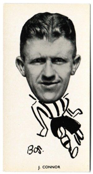 Sinclair (John) - 'Well Known Footballers - North East Counties' (1938) - Card #27 - James Connor (Sunderland)