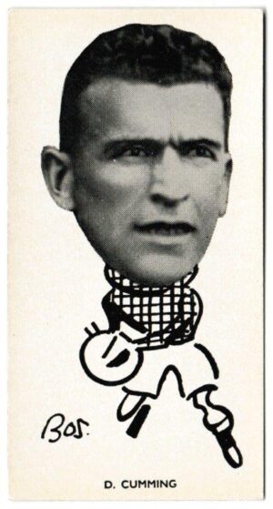 Sinclair (John) - 'Well Known Footballers - North East Counties' (1938) - Card #29 - David Cumming (Middlesbrough)