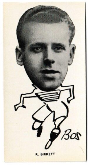 Sinclair (John) - 'Well Known Footballers - North East Counties' (1938) - Card #33 - Ralph Birkett (Middlesbrough)