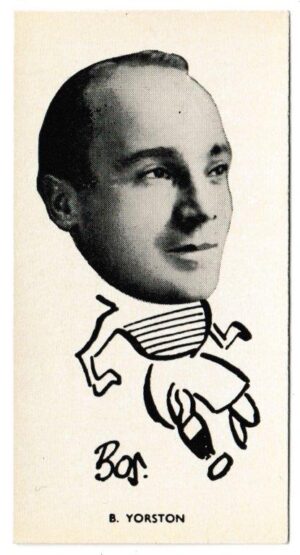 Sinclair (John) - 'Well Known Footballers - North East Counties' (1938) - Card #35 - Benny Yorston (Middlesbrough)