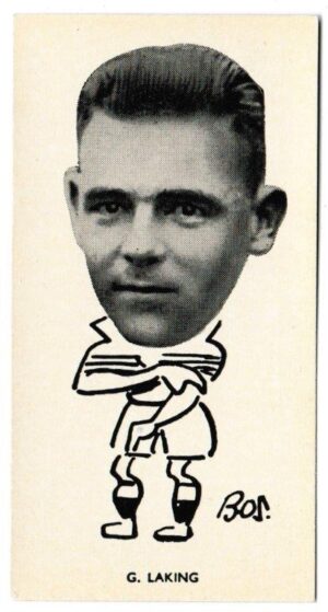 Sinclair (John) - 'Well Known Footballers - North East Counties' (1938) - Card #36 - George Laking (Middlesbrough) Sinclair (John) - 'Well Known Footballers - North East Counties' (1938) - Card #36 - George Laking (Middlesbrough)