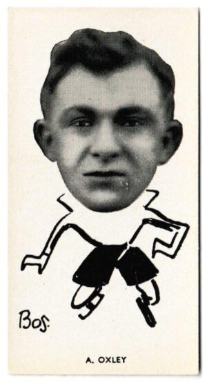 Sinclair (John) - 'Well Known Footballers - North East Counties' (1938) - Card #41 - Albert Oxley (Gateshead) Sinclair (John) - 'Well Known Footballers - North East Counties' (1938) - Card #41 - Albert Oxley (Gateshead)