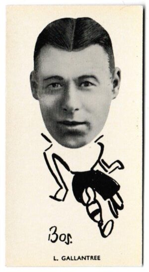 Sinclair (John) - 'Well Known Footballers - North East Counties' (1938) - Card #46 - Leslie Gallantree (Gateshead) Sinclair (John) - 'Well Known Footballers - North East Counties' (1938) - Card #46 - Leslie Gallantree (Gateshead)