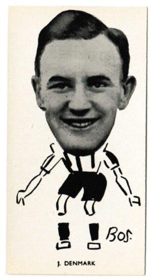 Sinclair (John) - 'Well Known Footballers - North East Counties' (1938) - Card #5 - James Denmark (Newcastle United)