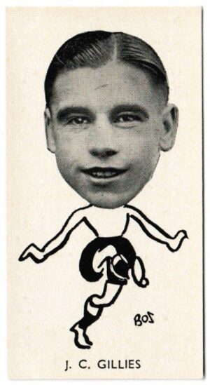 Sinclair (John) - 'Well Known Footballers - Scottish' (1938) - Card #13 - J.C. Gillies (Clyde)