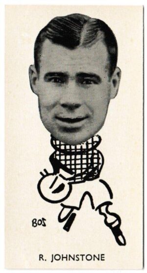 Sinclair (John) - 'Well Known Footballers - Scottish' (1938) - Card #14 - R. Johnstone (Partick Thistle)