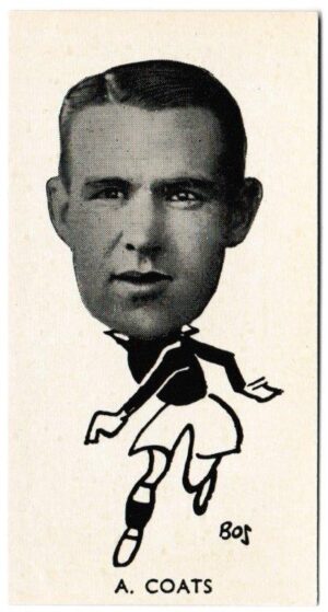 Sinclair (John) - 'Well Known Footballers - Scottish' (1938) - Card #16 - A. Coats (Dundee)