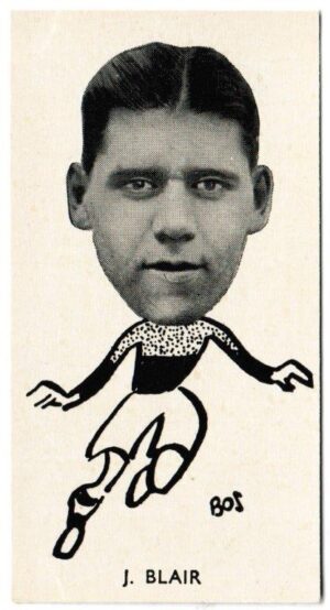 Sinclair (John) - 'Well Known Footballers - Scottish' (1938) - Card #2 - J. Blair (Motherwell)