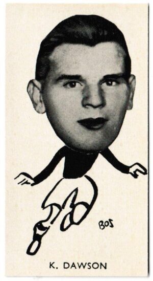 Sinclair (John) - 'Well Known Footballers - Scottish' (1938) - Card #22 - K. Dawson (Falkirk)