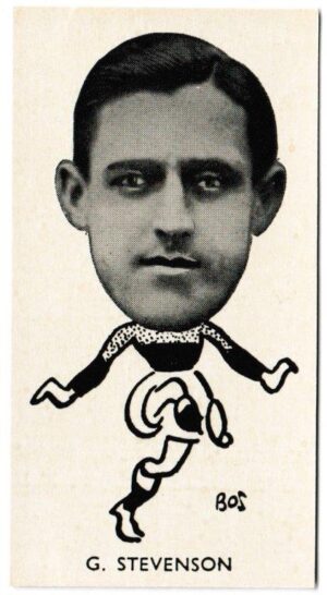 Sinclair (John) - 'Well Known Footballers - Scottish' (1938) - Card #3 - G. Stevenson (Mothewell)