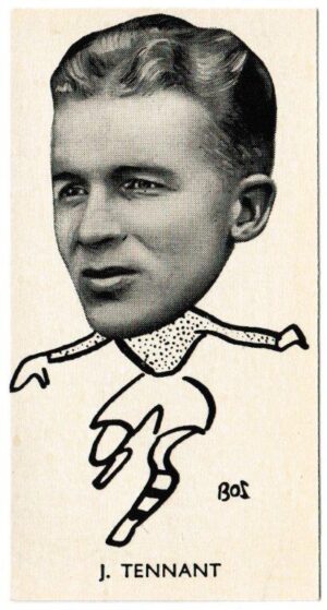 Sinclair (John) - 'Well Known Footballers - Scottish' (1938) - Card #35 - J. Tennant (St. Johnstone)