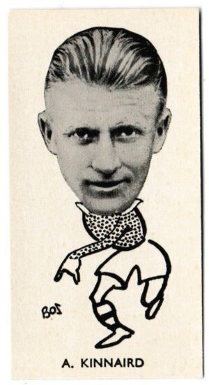 Sinclair (John) - 'Well Known Footballers - Scottish' (1938) - Card #37 - A. Kinnaird (Third Lanark)