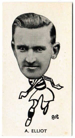 Sinclair (John) - 'Well Known Footballers - Scottish' (1938) - Card #46 - A. Elliot (Partick Thistle)