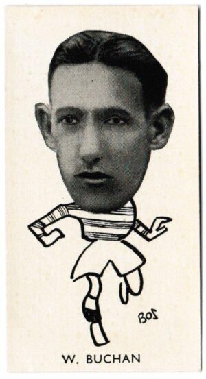 Sinclair (John) - 'Well Known Footballers - Scottish' (1938) - Card #8 - W. Buchan (Celtic)