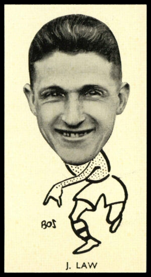 Sinclair - 'Well Known Footballers - Scottish' (1938) - J. Law (Queen of the South)