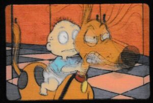 Kellogg's - 'Rugrats 3D' (1996) - Card #4 - Thanks for Rescuing me Spike