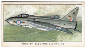 Kellogg's - 'History of British Military Aircraft' (1963) - Card #12 - English Electric Lightning